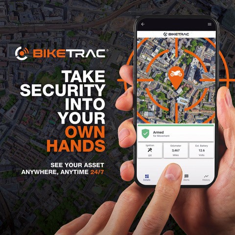 BikeTrac GPS GSM GPRS and RF Tracking system